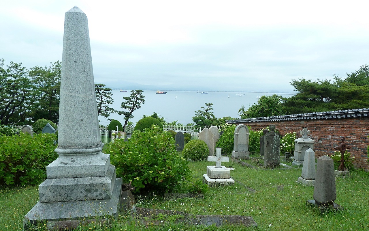 北海道の函館の観光旅行 外国人墓地