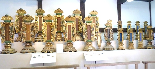 宮城県の松島 瑞巌寺の国宝庫裡の伊達家歴代位牌